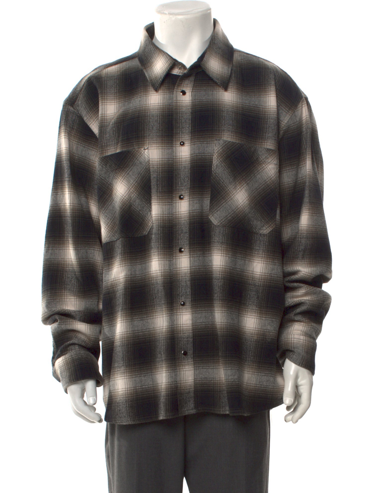 The Kooples Plaid Print Long Sleeve Shirt