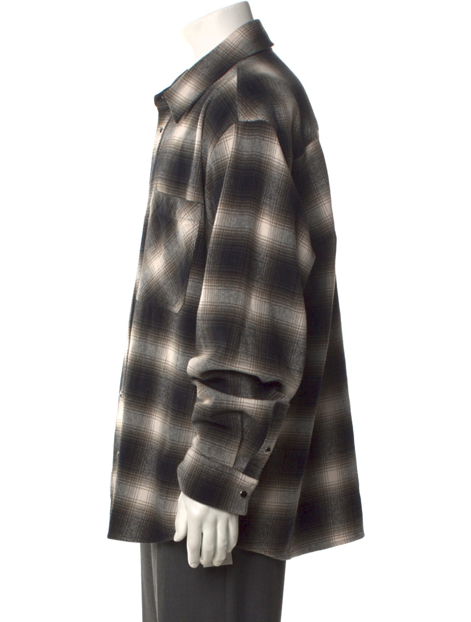 The Kooples Plaid Print Long Sleeve Shirt