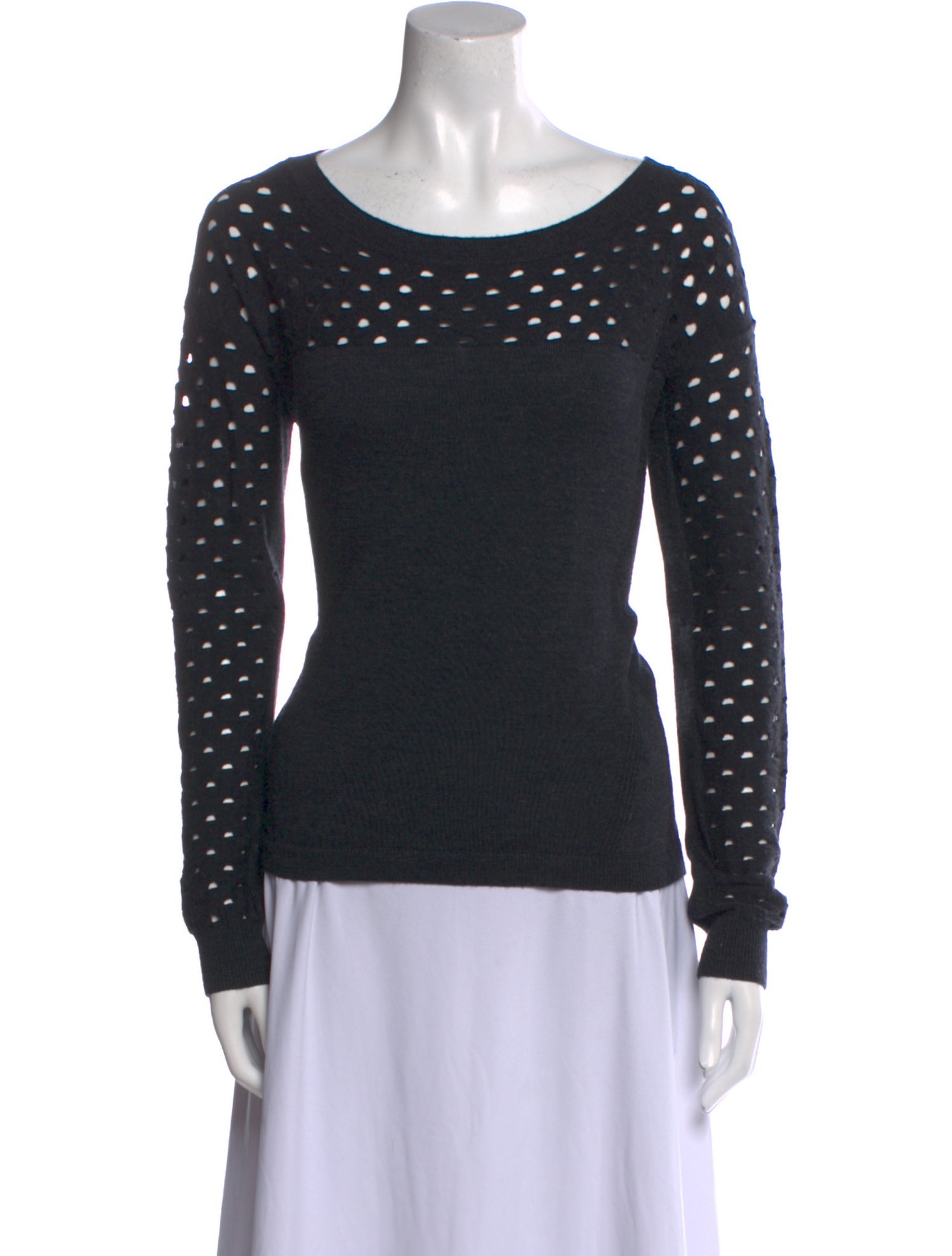 The Kooples Wool Scoop Neck Sweater