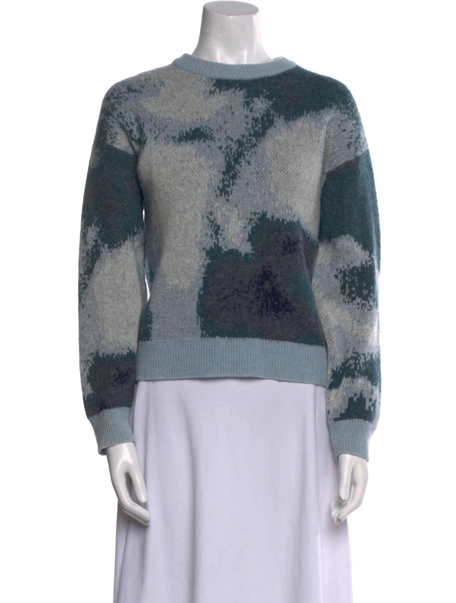 The Kooples Printed Crew Neck Sweater