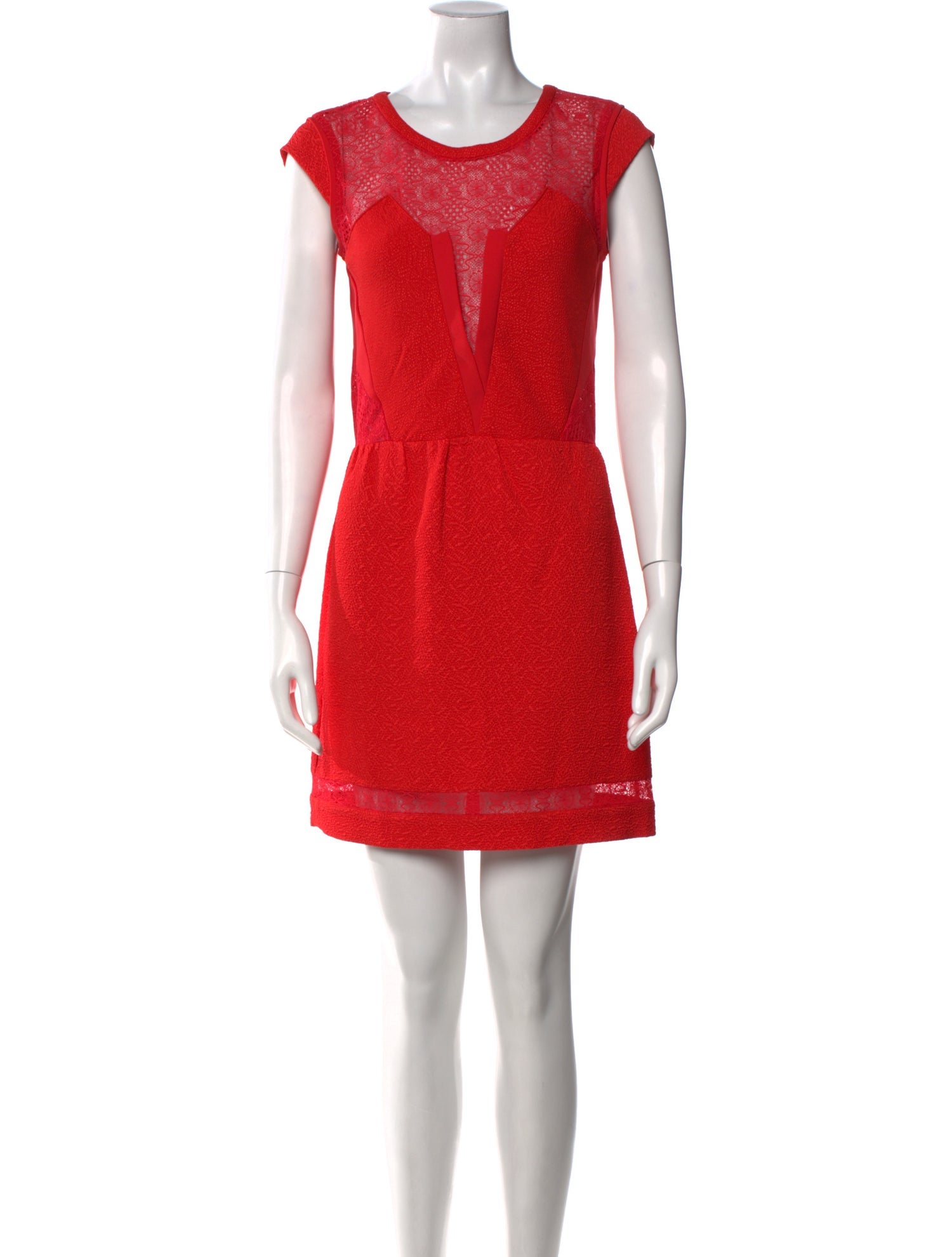 The Kooples Scoop Neck Mini Dress