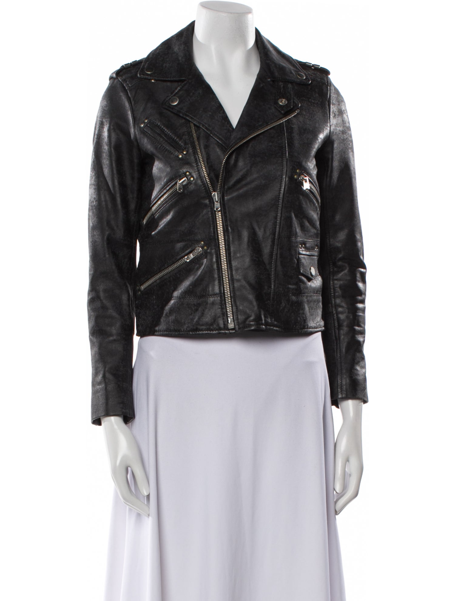 The Kooples Leather Biker Jacket