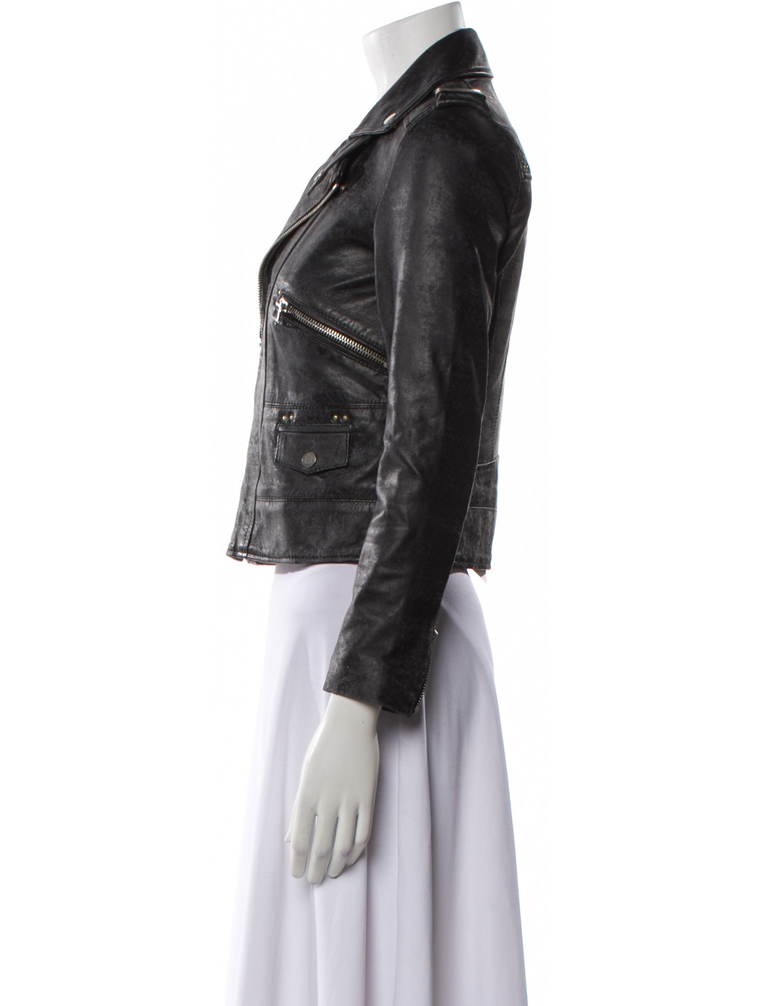 The Kooples Leather Biker Jacket
