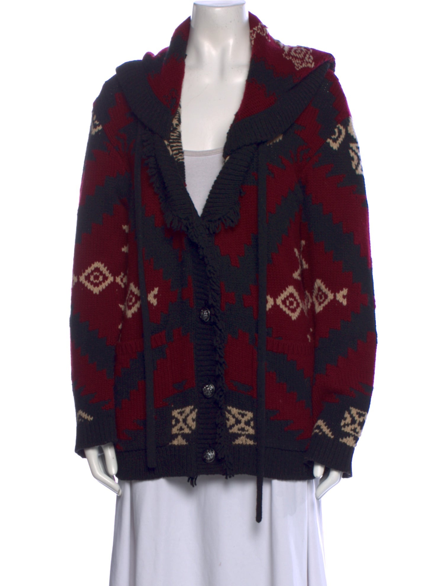 The Kooples Wool Printed Sweater