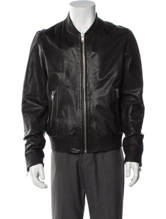 The Kooples Lambskin Bomber Jacket