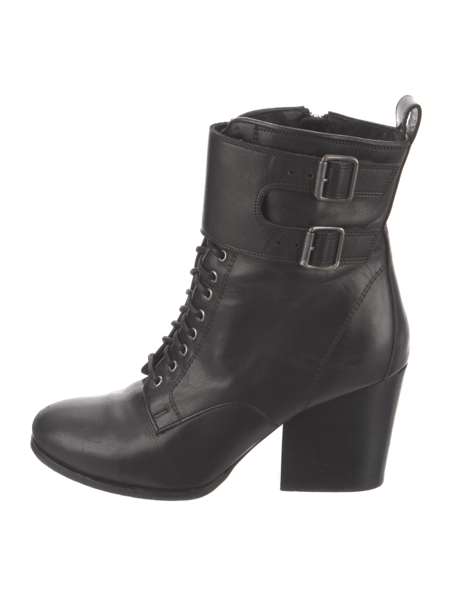 The Kooples Leather Lace-Up Boots
