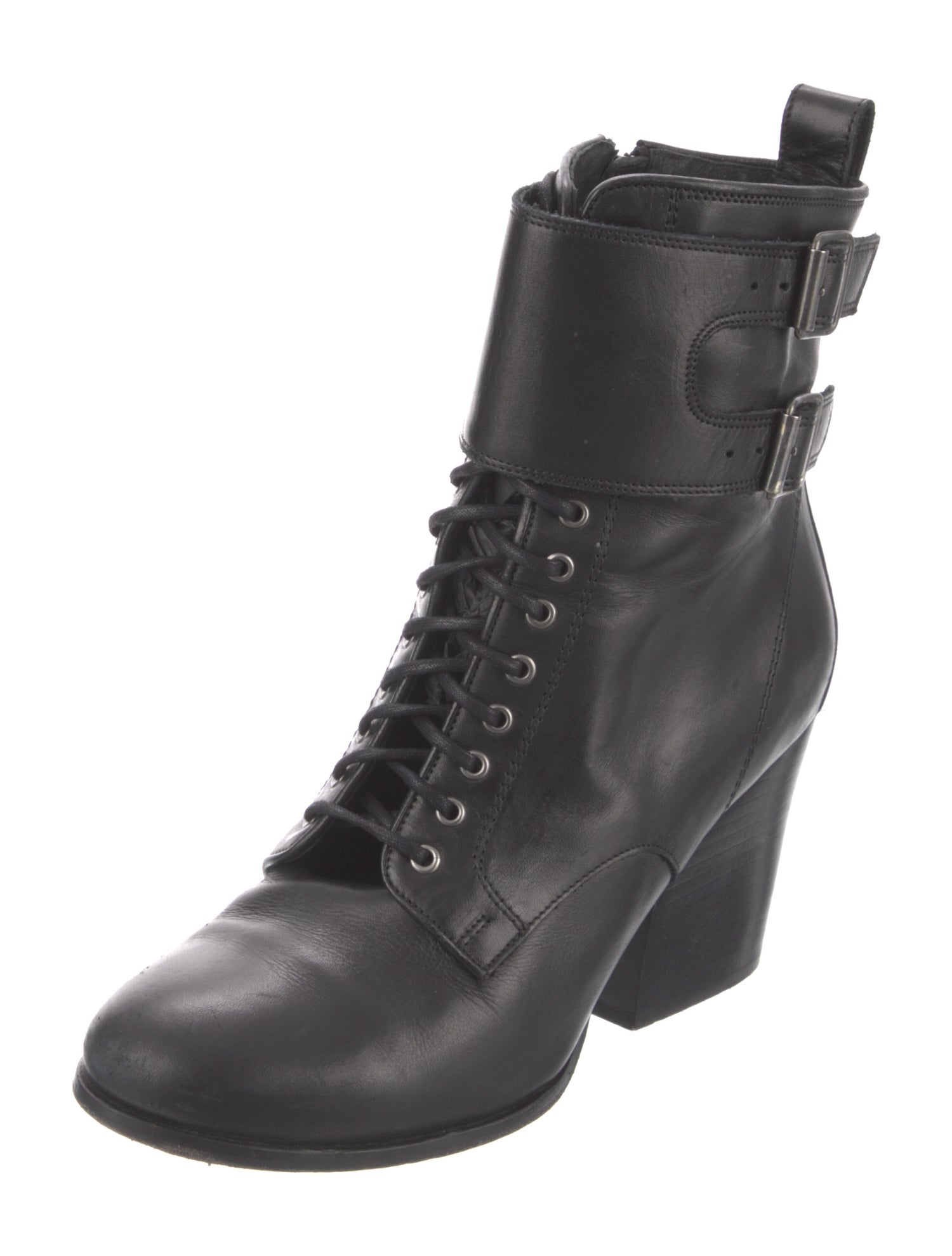 The Kooples Leather Lace-Up Boots
