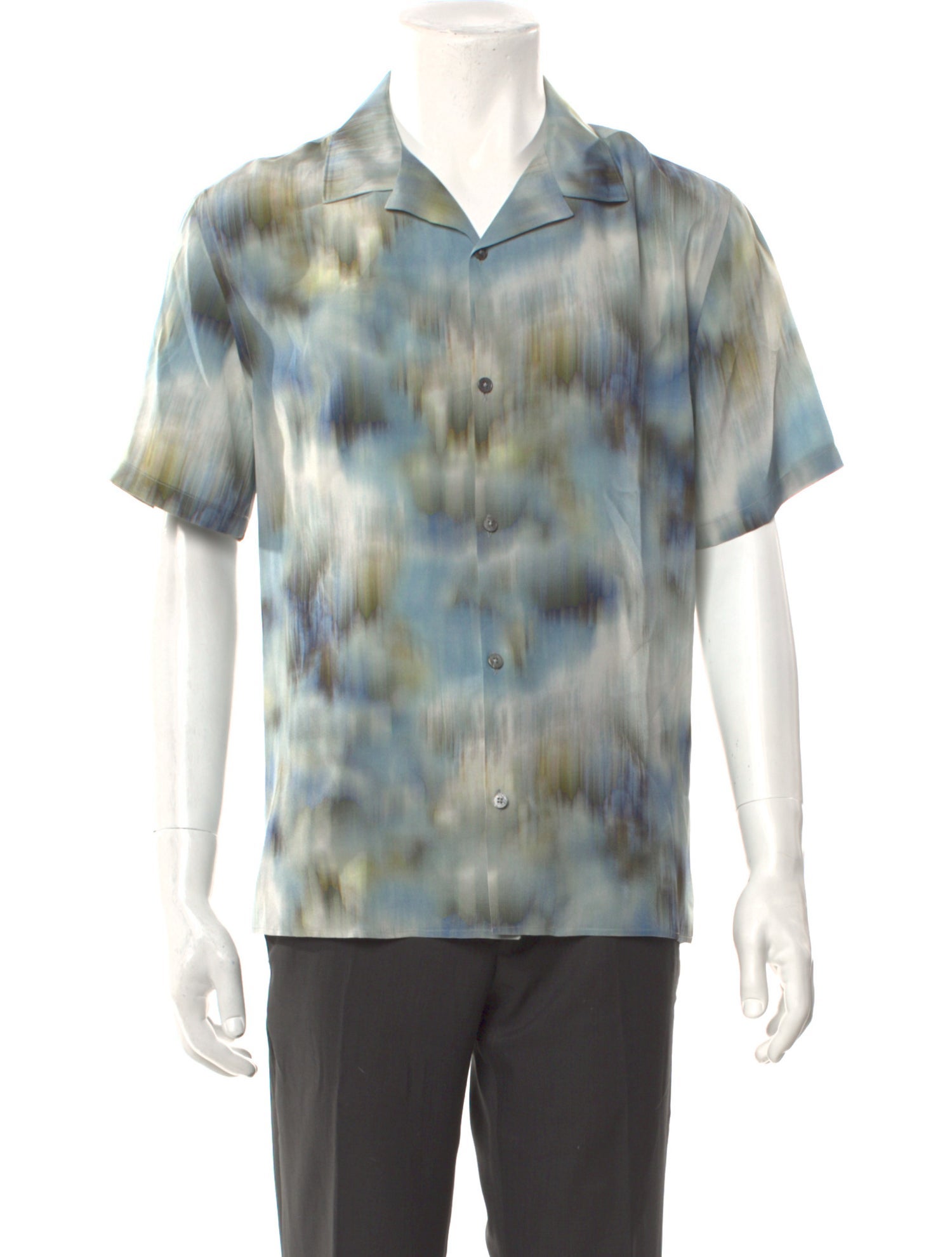 The Kooples Silk Tie-Dye Print Shirt