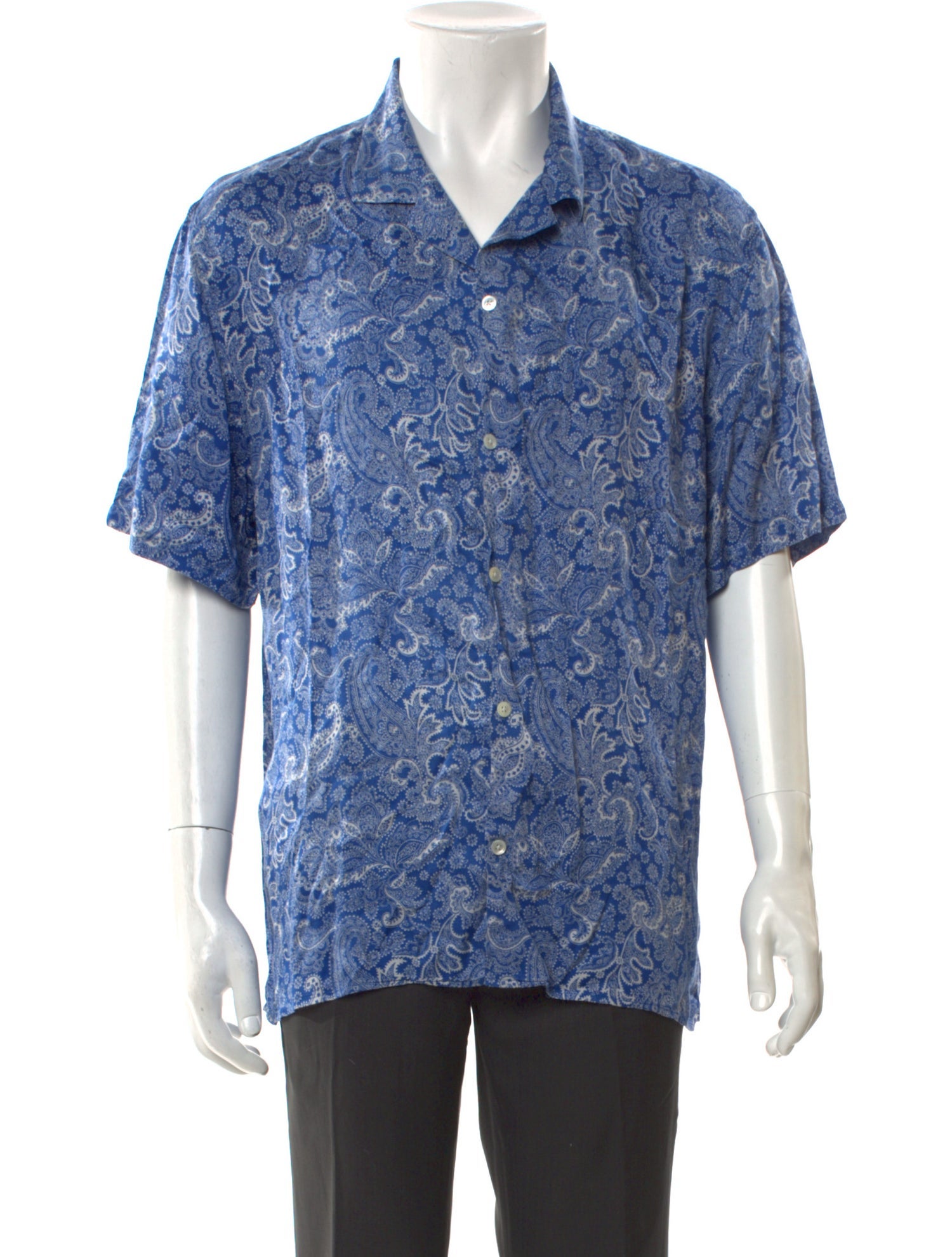 The Kooples Paisley Print Short Sleeve Shirt