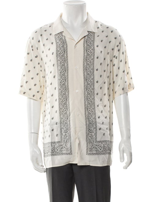 The Kooples Paisley Print Short Sleeve Shirt