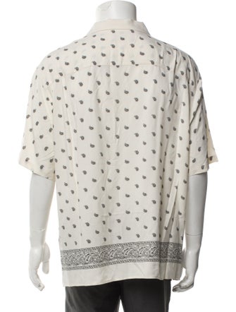 The Kooples Paisley Print Short Sleeve Shirt