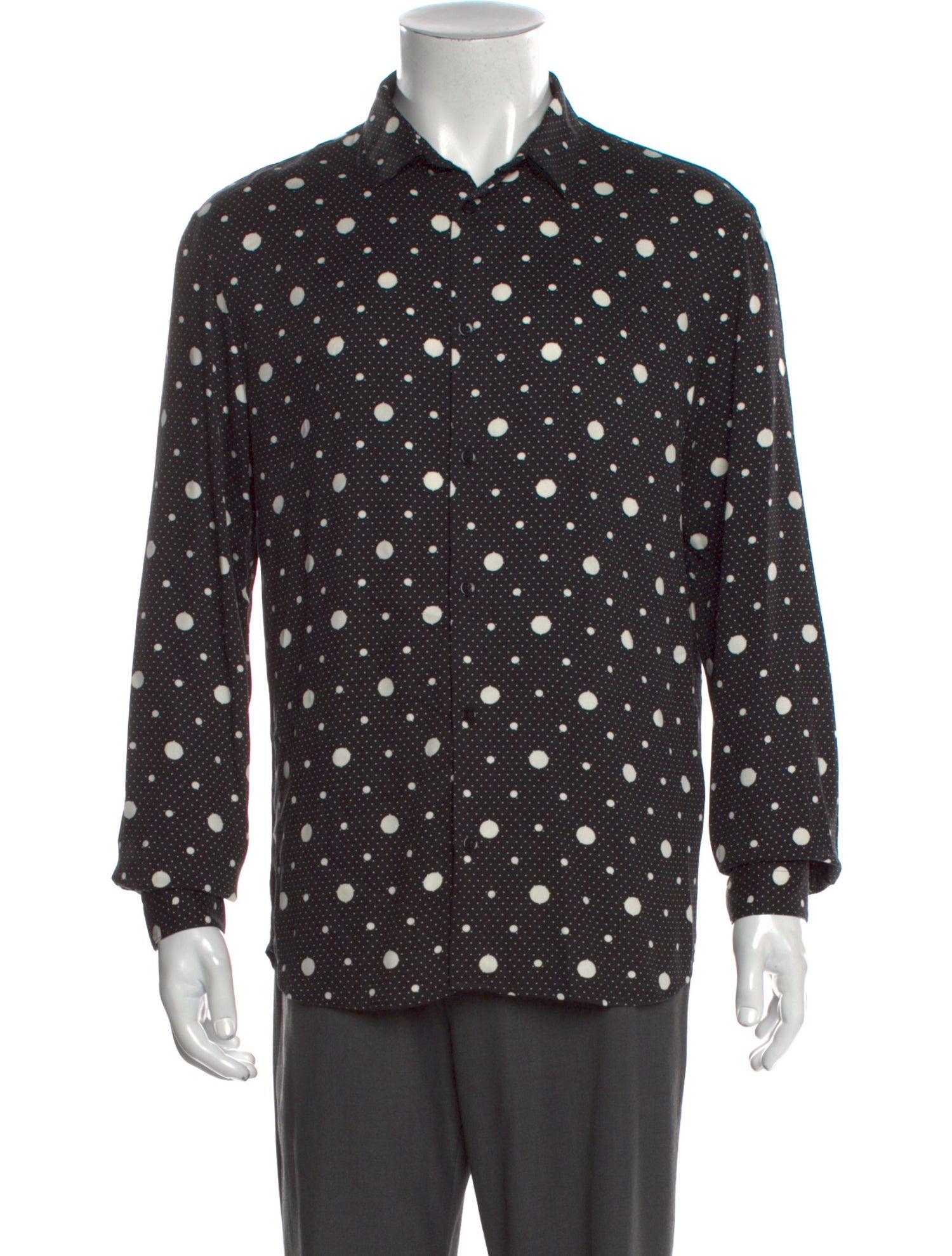 The Kooples Polka Dot Print Long Sleeve Shirt