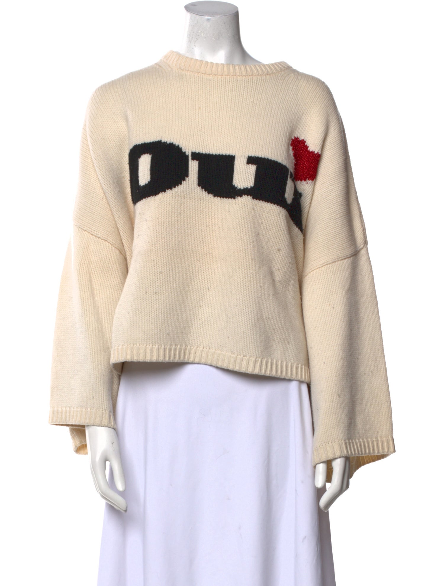 The Kooples Merino Wool Graphic Print Sweater