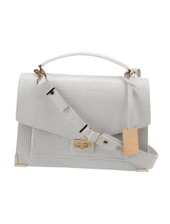 The Kooples Embossed Leather Top Handle Bag