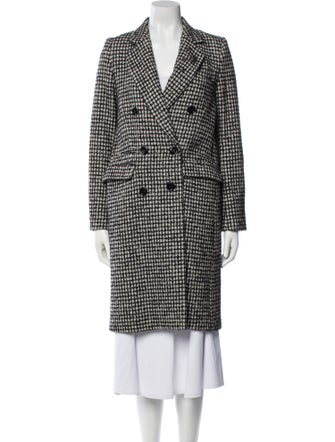 The Kooples Wool Houndstooth Print Coat