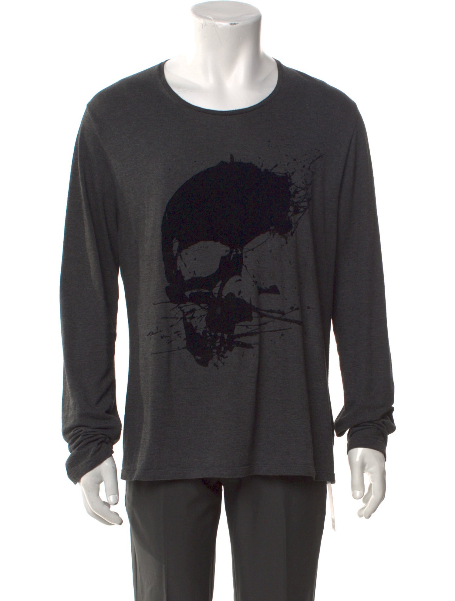 The Kooples Graphic Print Scoop Neck Henley