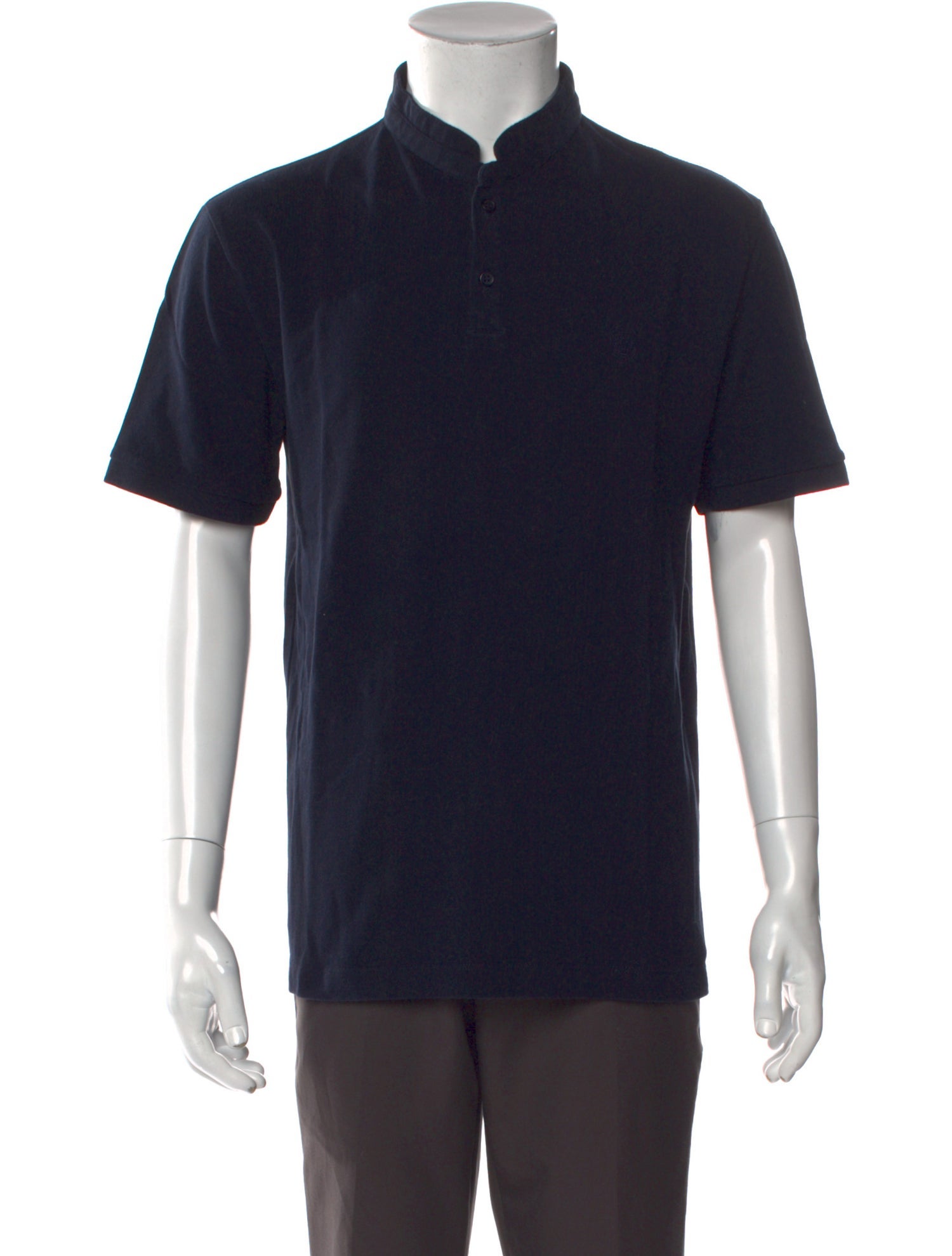 The Kooples Mock Neck Short Sleeve Polo Shirt