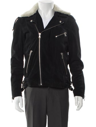 The Kooples Lamb Leather Moto Jacket
