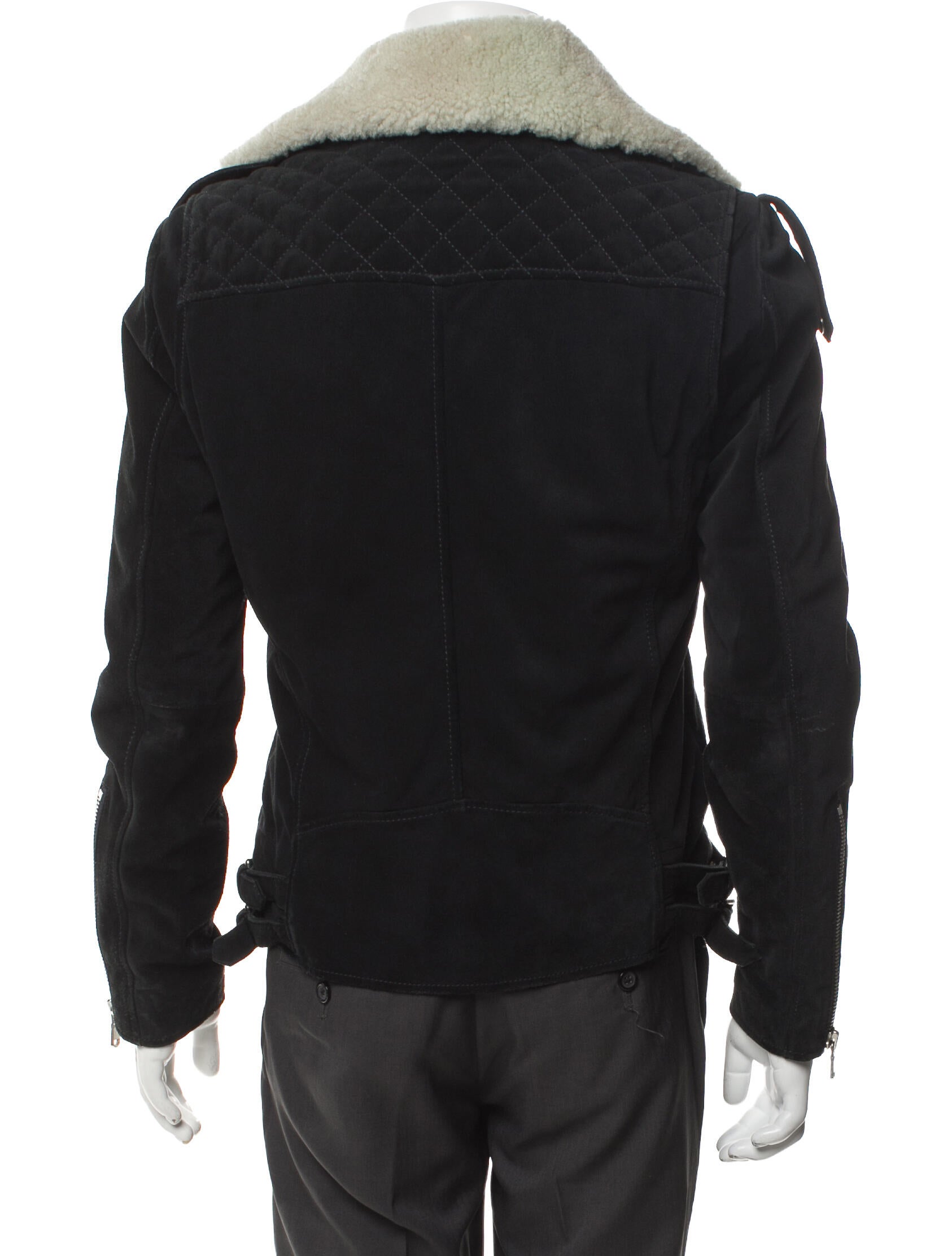 The Kooples Lamb Leather Moto Jacket