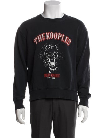 The Kooples Graphic Print Crew Neck Pullover