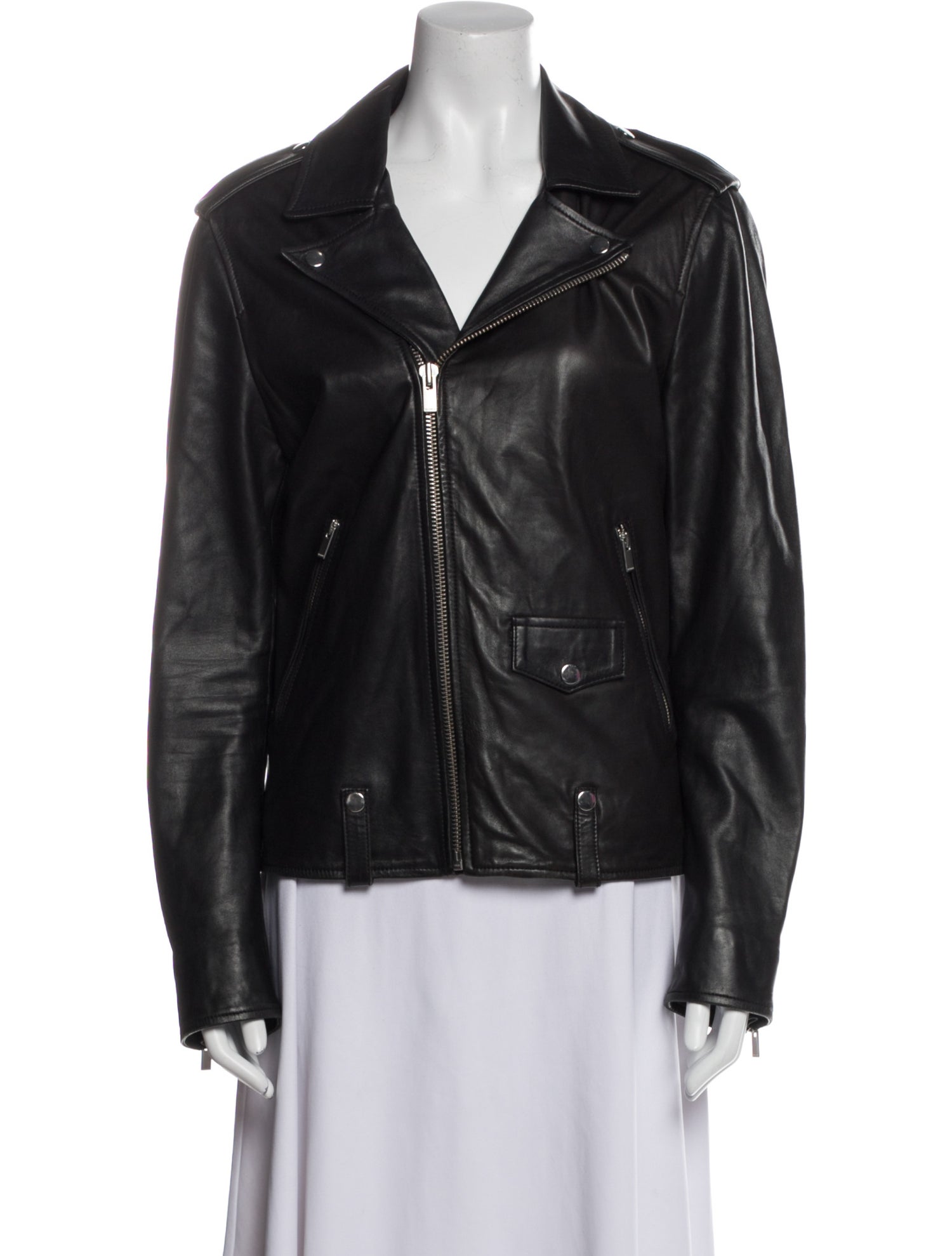 The Kooples Leather Biker Jacket