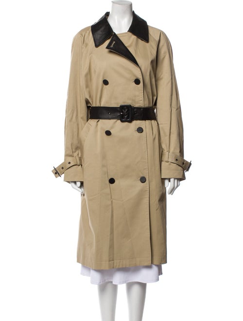 The Kooples Colorblock Pattern Trench Coat