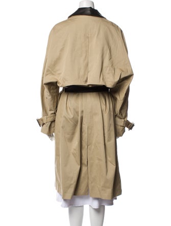 The Kooples Colorblock Pattern Trench Coat