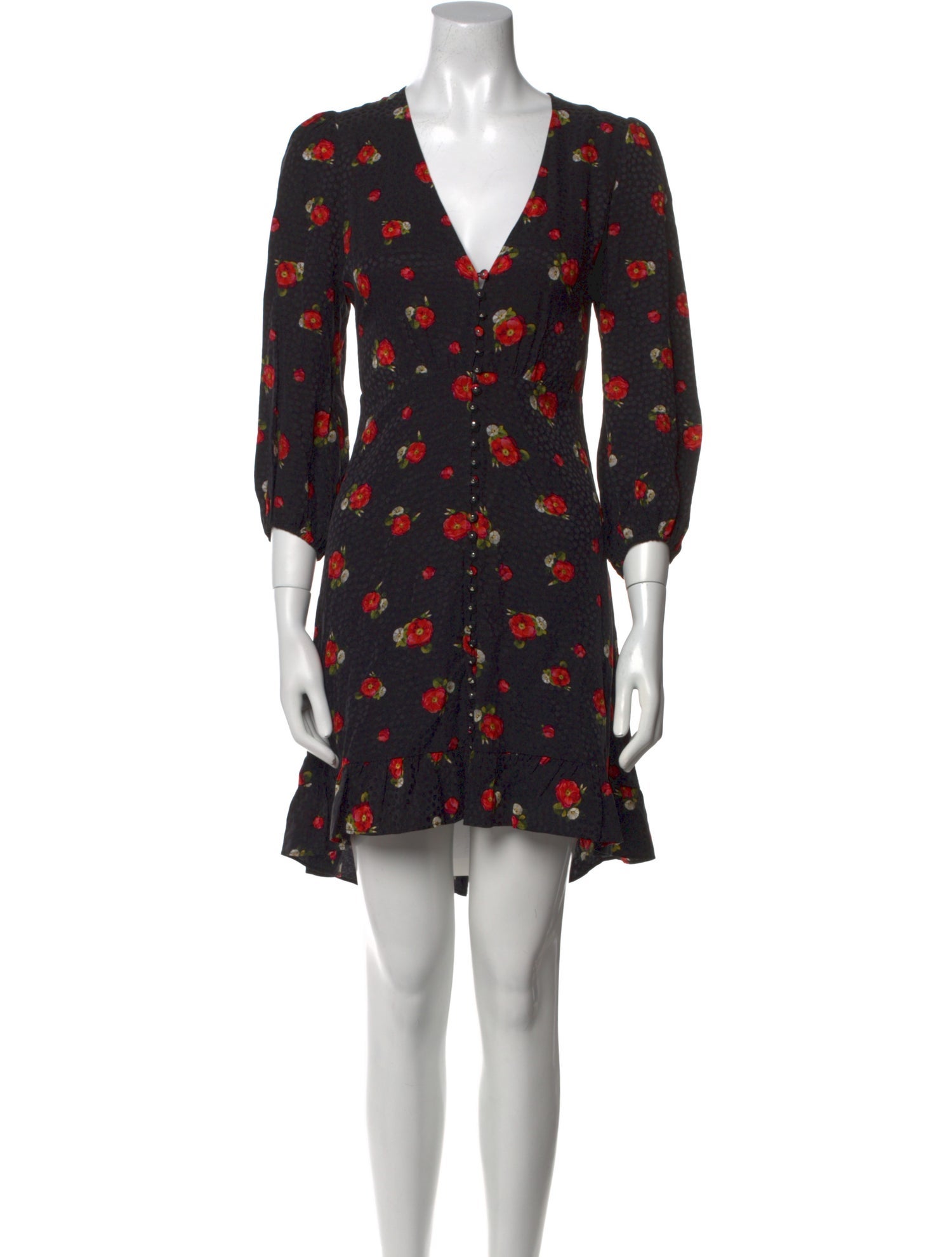 The Kooples Floral Print Knee-Length Dress