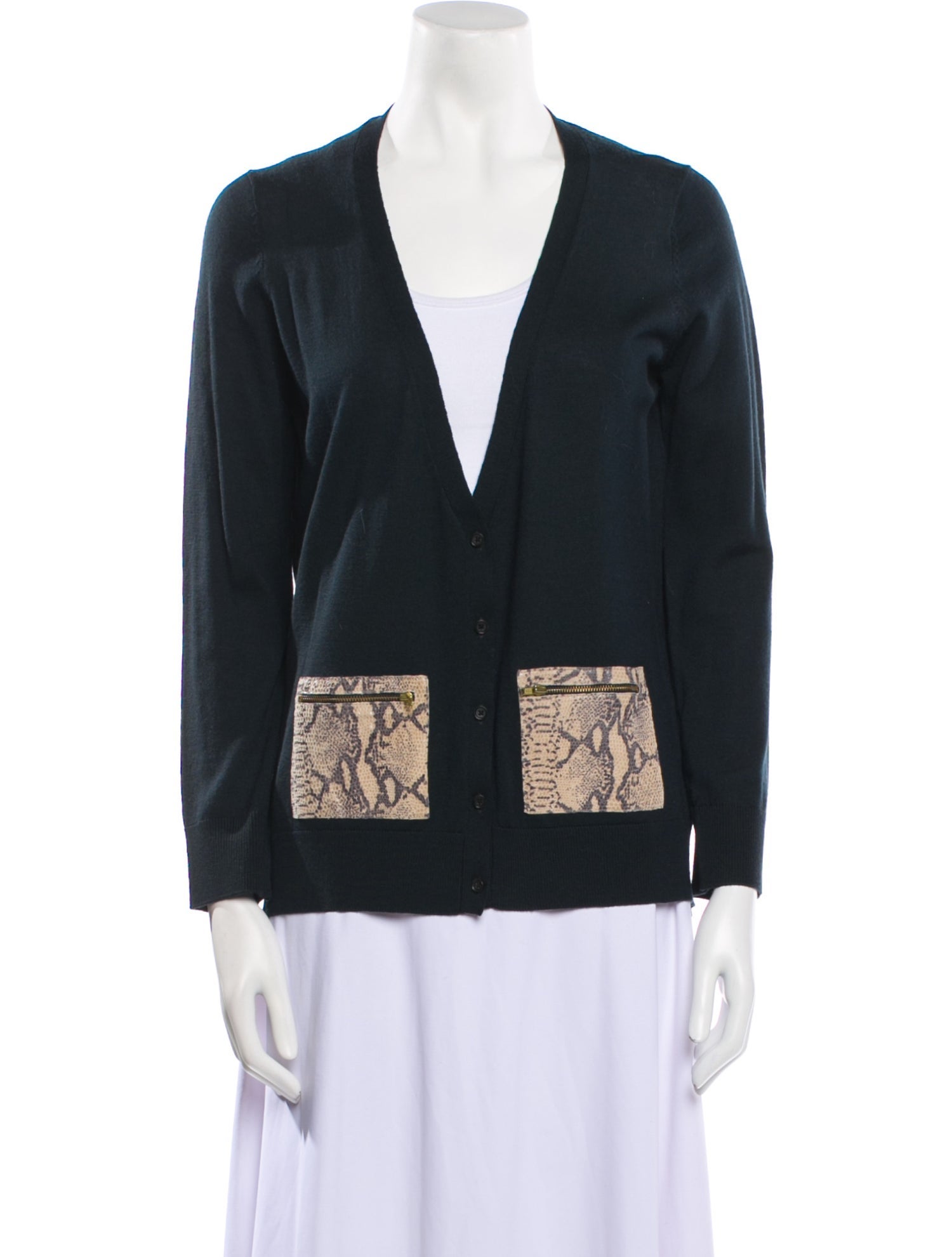 The Kooples Leather Printed Sweater