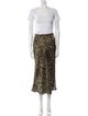 The Kooples Silk Animal Print Skirt Set