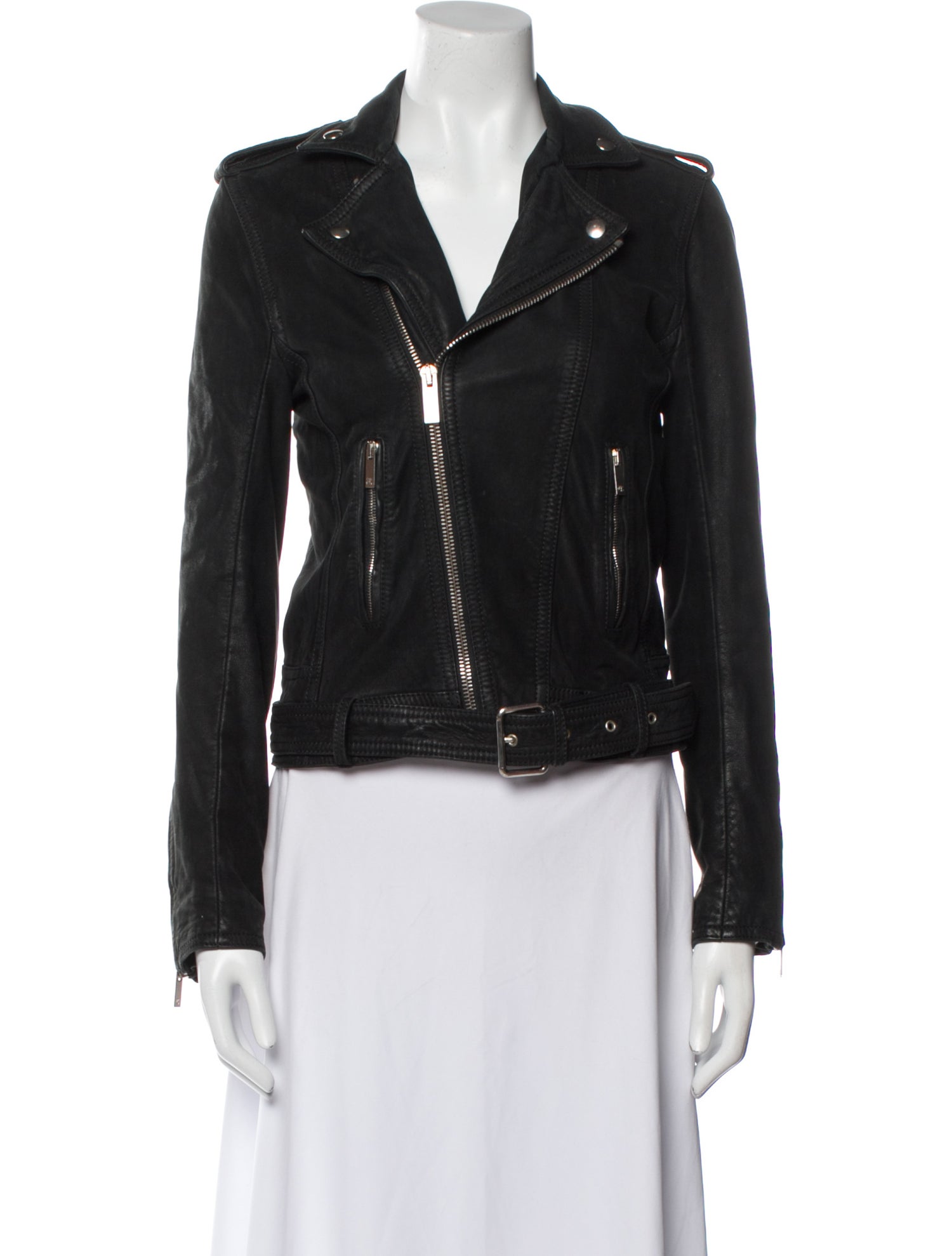 The Kooples Leather Biker Jacket