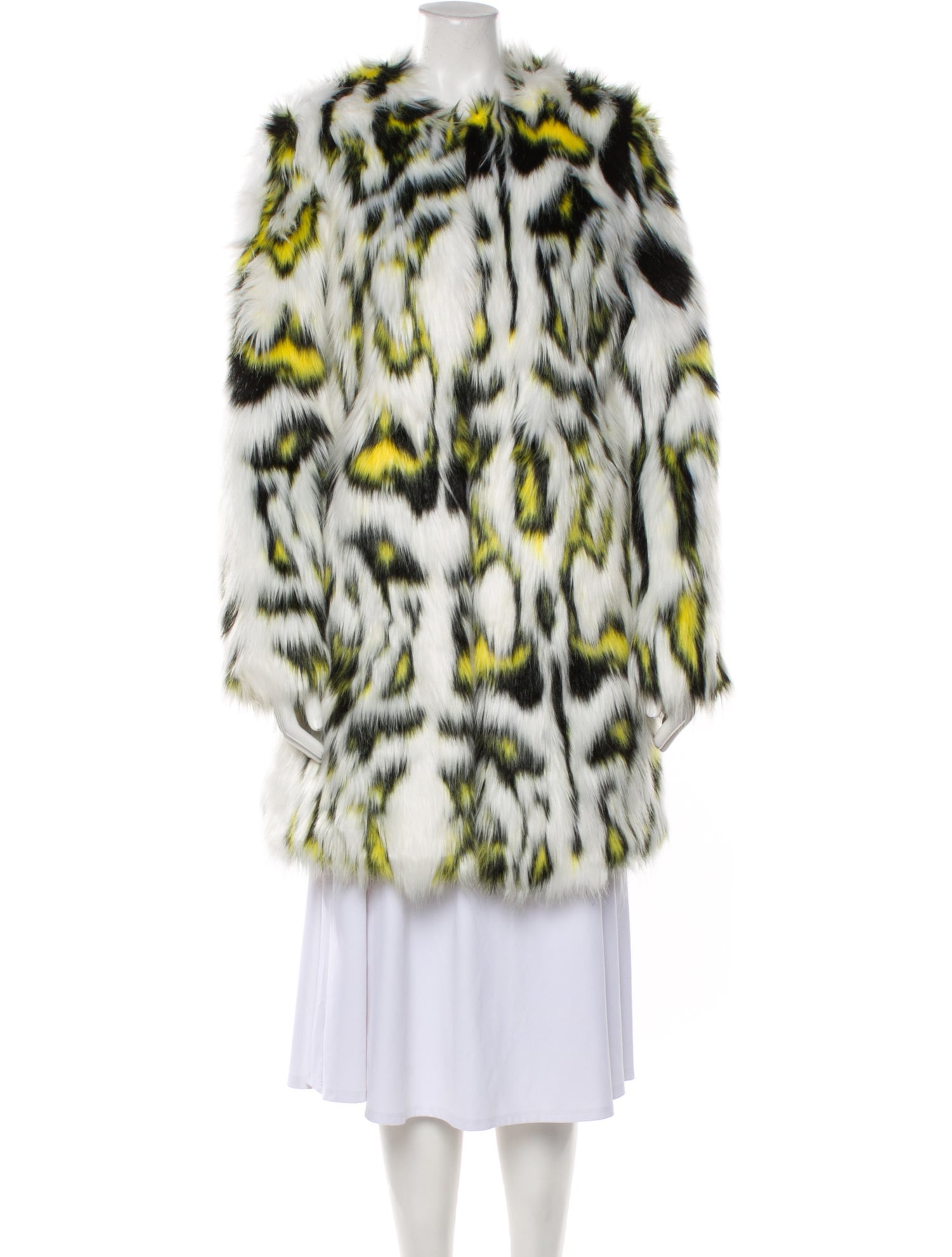 The Kooples Animal Print Faux Fur Coat