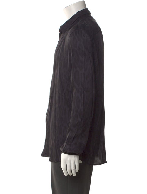 The Kooples Animal Print Long Sleeve Shirt