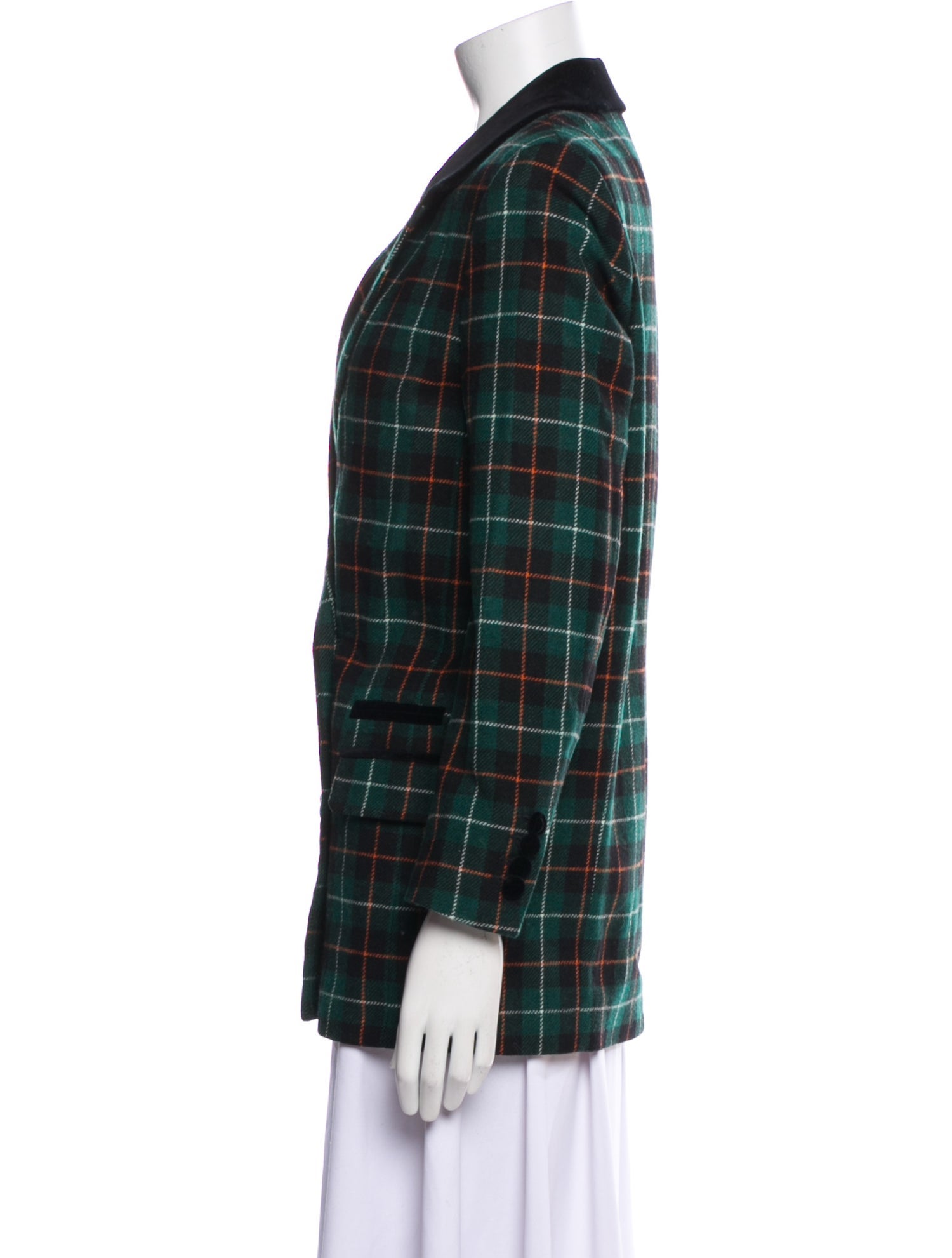 The Kooples Plaid Print Blazer