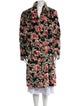 The Kooples Faux Fur Floral Print Faux Fur Coat