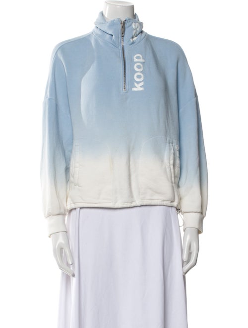 The Kooples Mock Neck Long Sleeve Sweatshirt