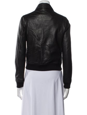 The Kooples Lamb Leather Bomber Jacket