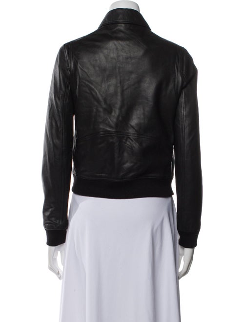 The Kooples Lamb Leather Bomber Jacket