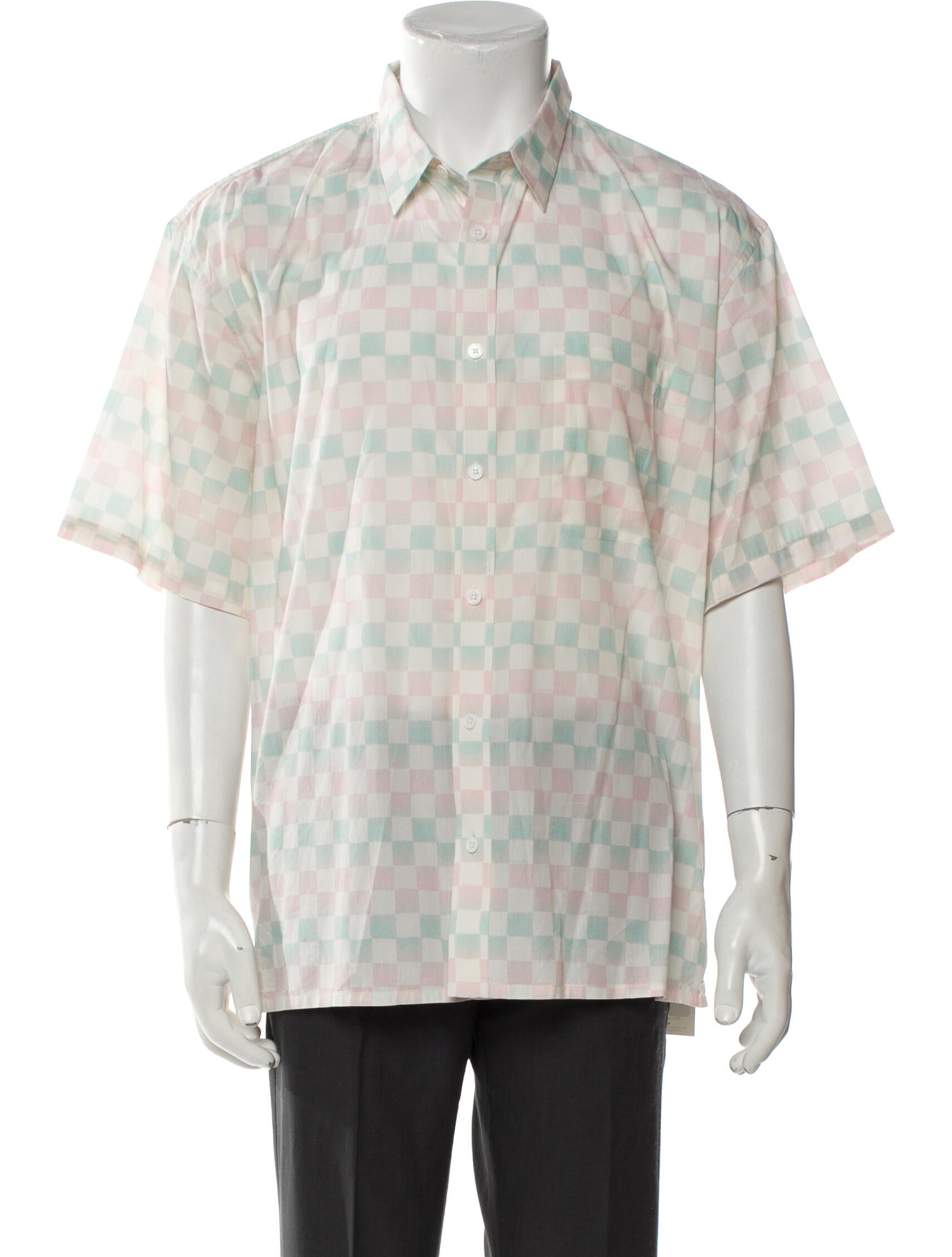 The Kooples Plaid Print Short Sleeve Shirt