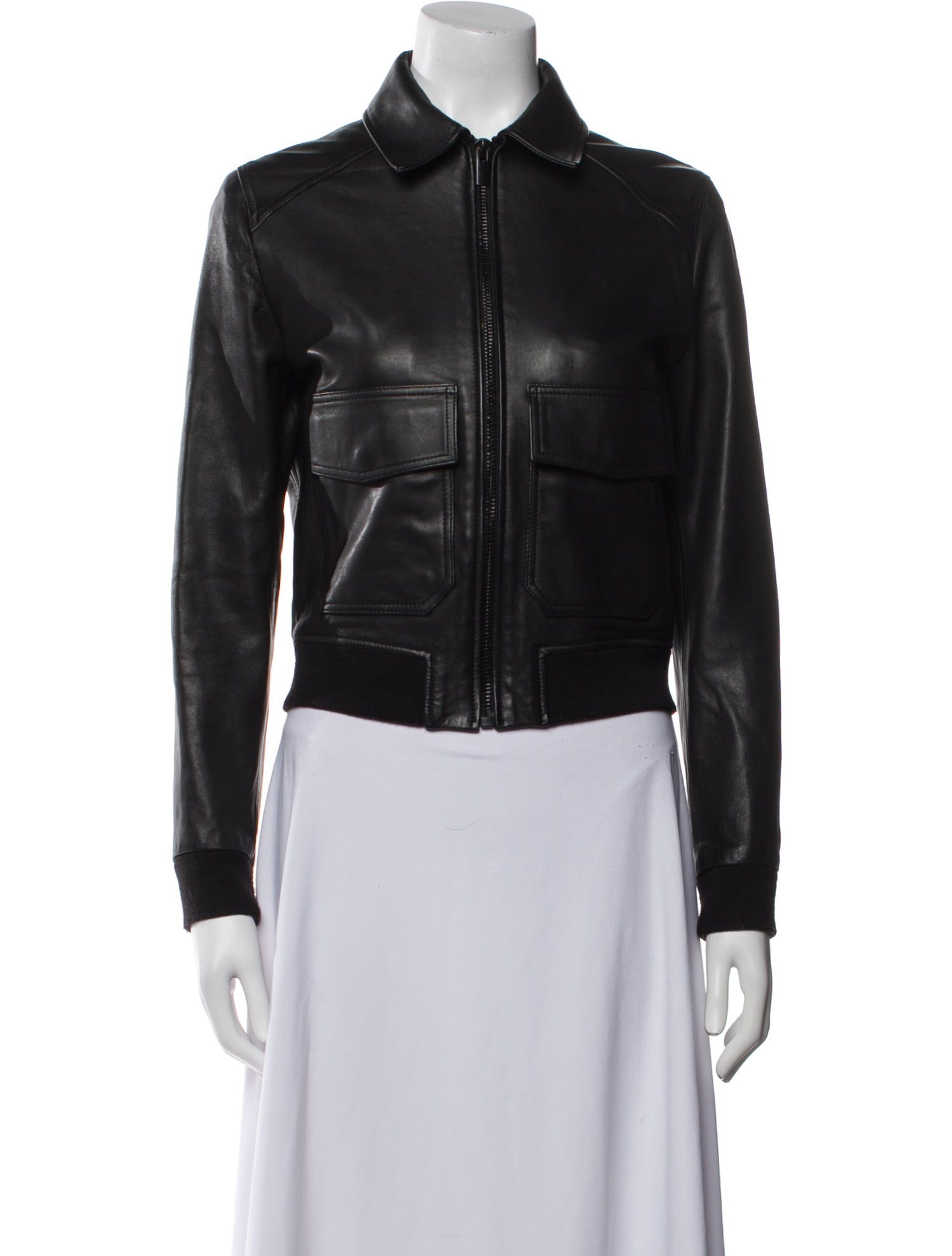 The Kooples Lamb Leather Biker Jacket