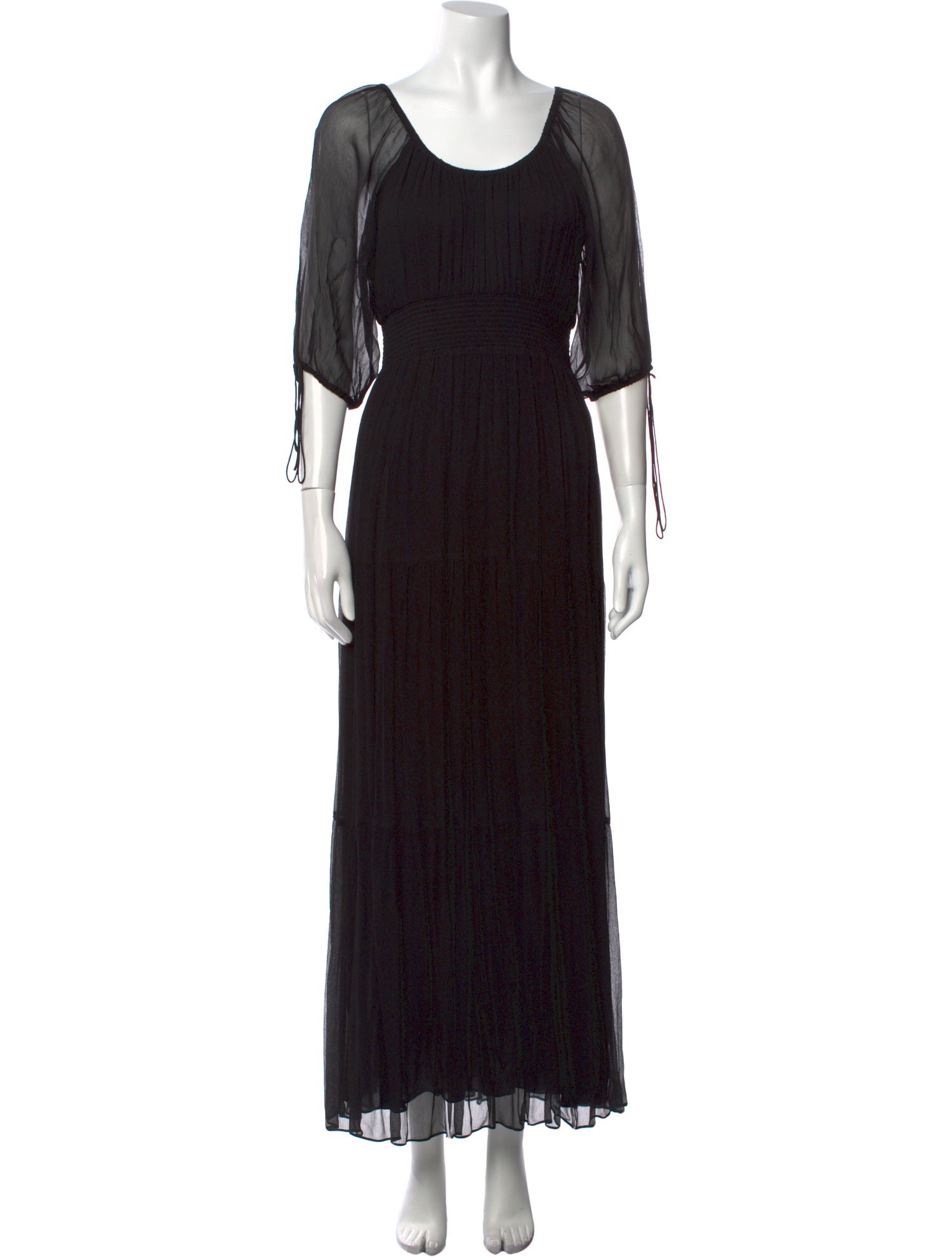 The Kooples Scoop Neck Long Dress