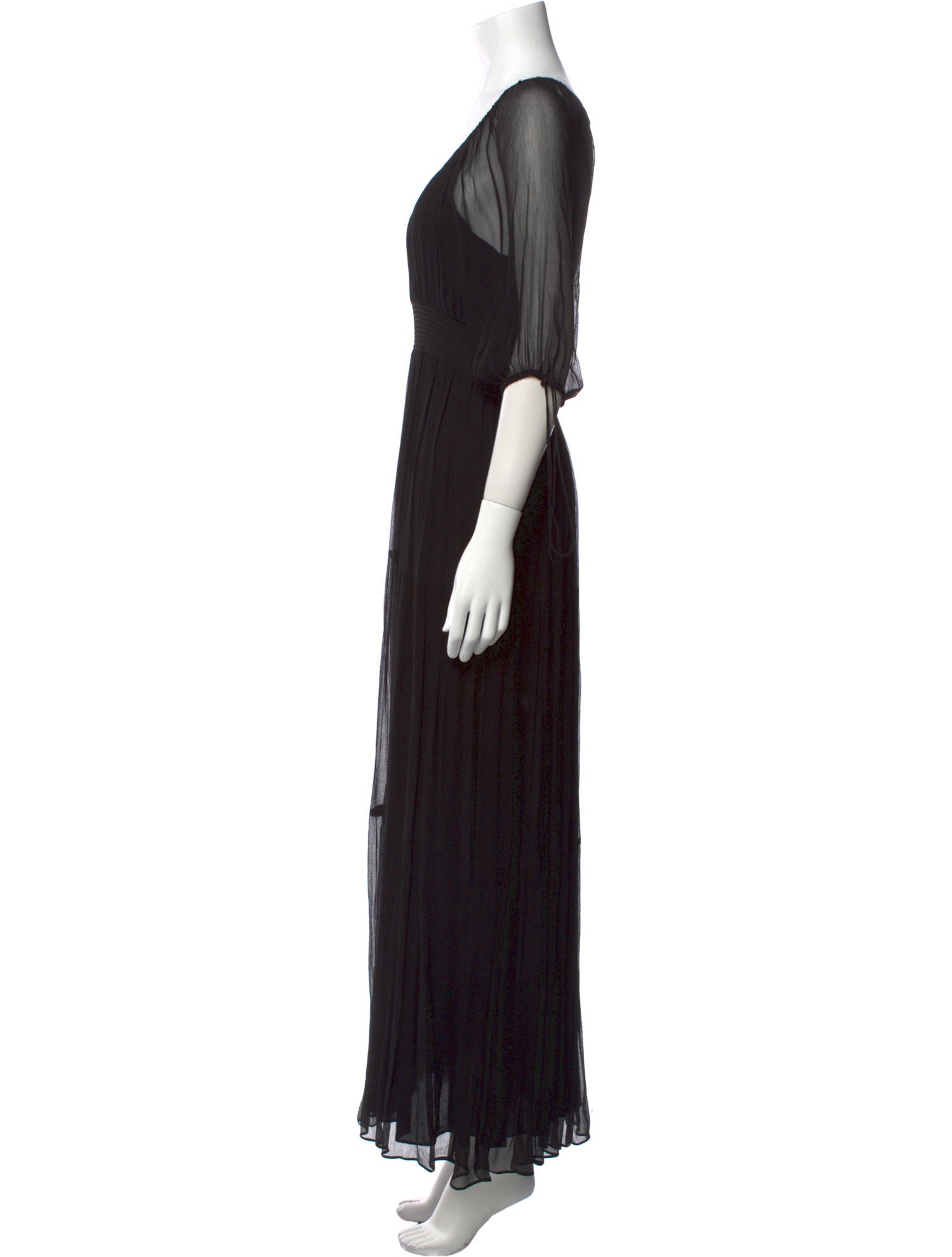 The Kooples Scoop Neck Long Dress
