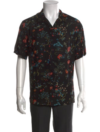 The Kooples Floral Print Short Sleeve Shirt