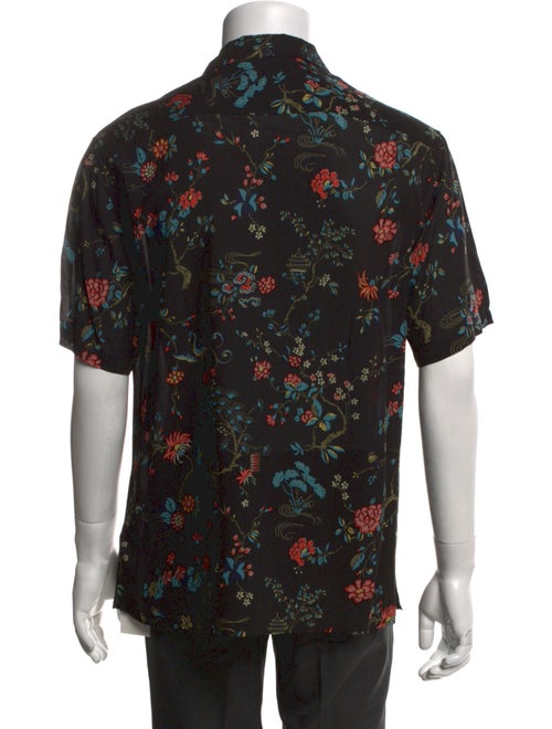 The Kooples Floral Print Short Sleeve Shirt