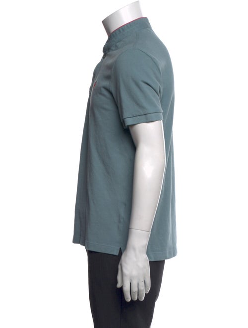 The Kooples Mock Neck Short Sleeve Polo Shirt