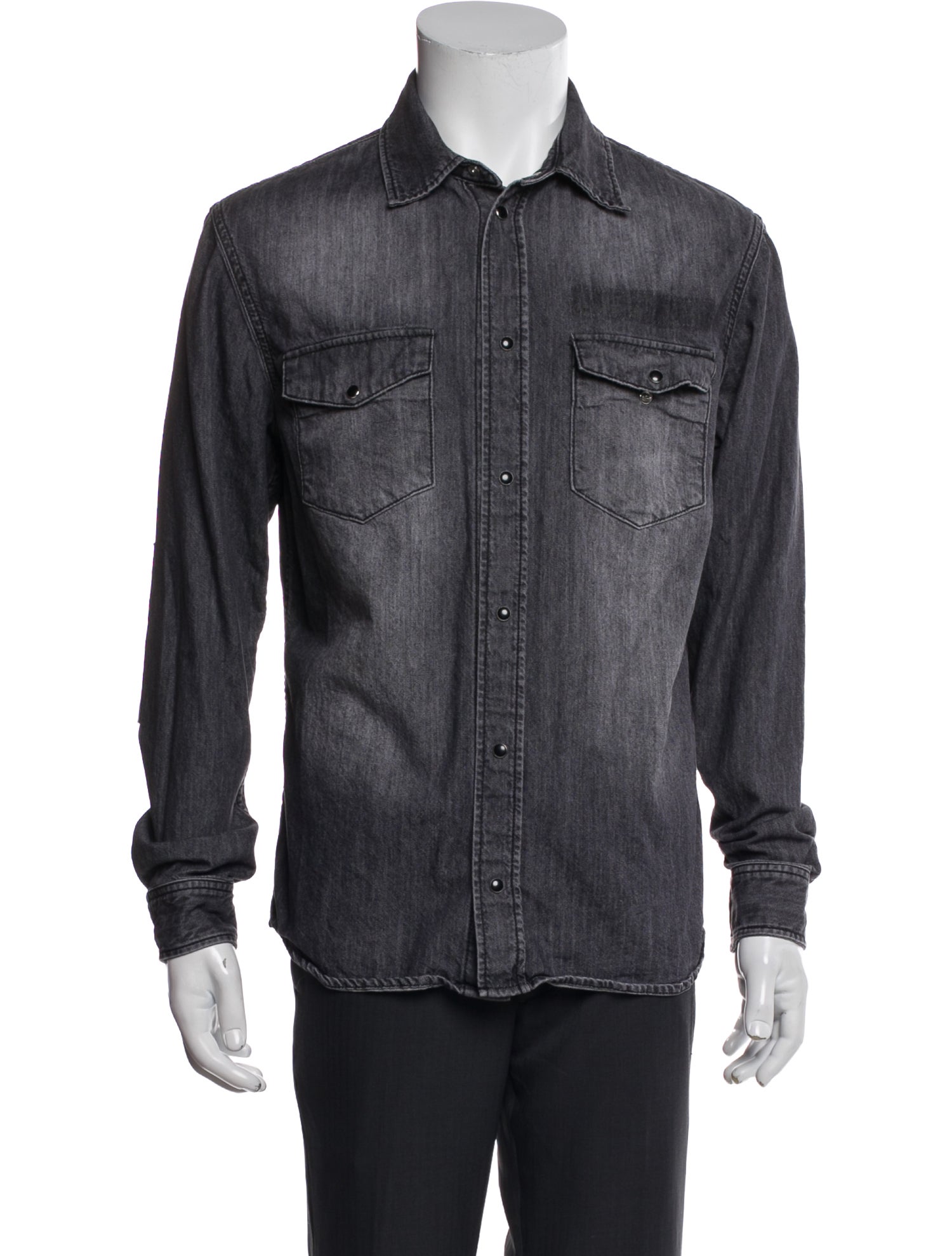 The Kooples Long Sleeve Denim Shirt