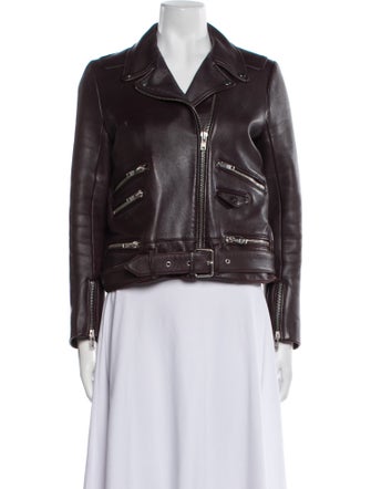 The Kooples Leather Biker Jacket