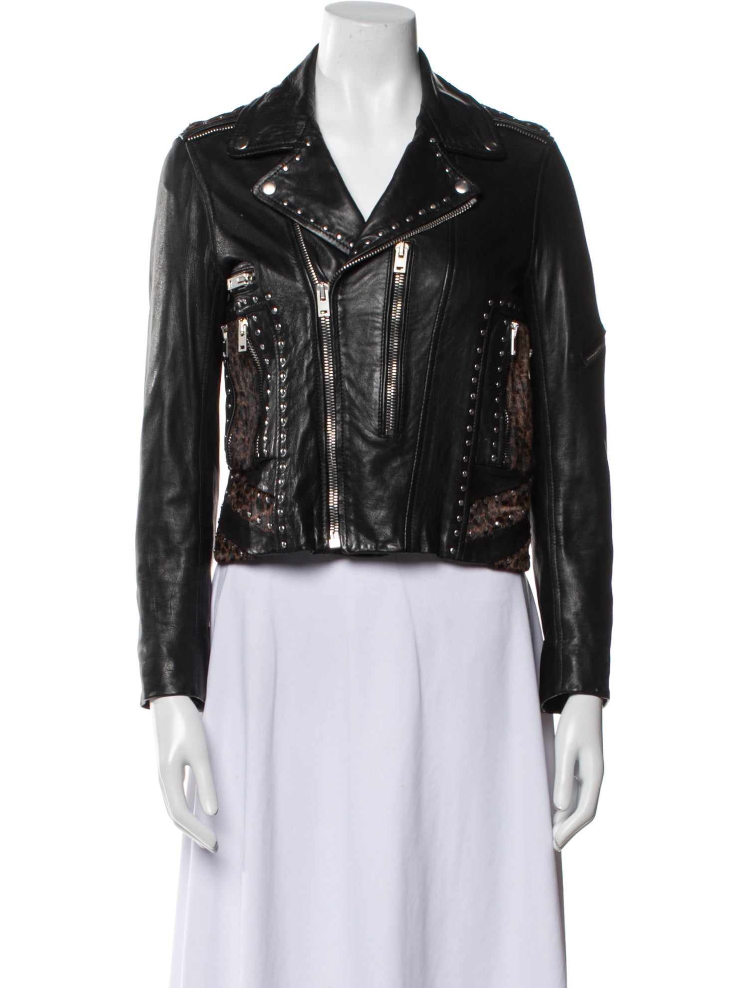 The Kooples Leather Biker Jacket