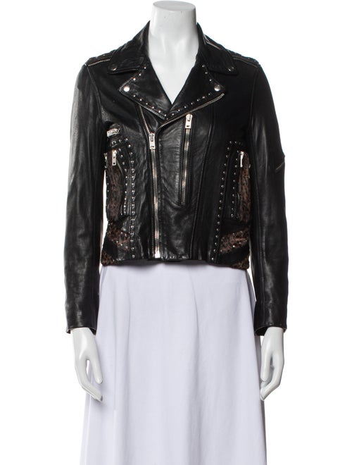 The Kooples Leather Biker Jacket