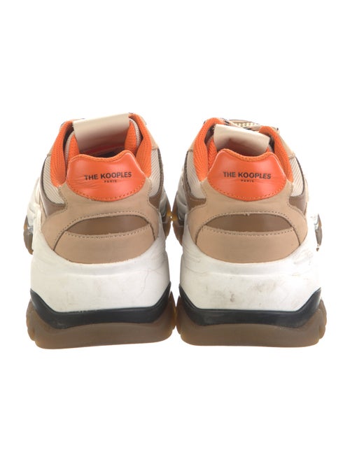 The Kooples Patent Leather Colorblock Pattern Sneakers